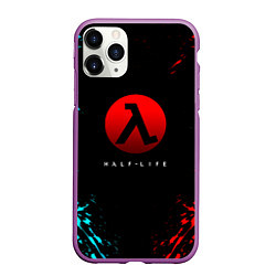 Чехол iPhone 11 Pro матовый Half life краска текстура валф