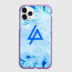 Чехол iPhone 11 Pro матовый Linkin park холодный огонь бренд