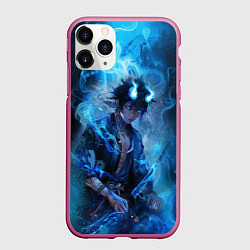 Чехол iPhone 11 Pro матовый Синий демон - Синий экзорцист