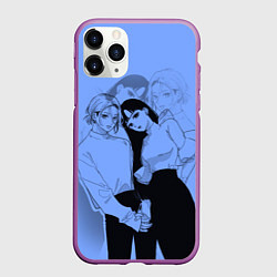 Чехол iPhone 11 Pro матовый Эмми и Син - Любовь с кончиков пальцев