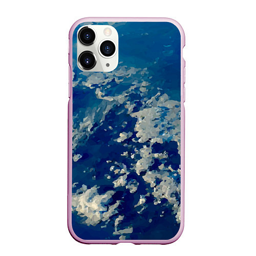 Чехол iPhone 11 Pro матовый Небо Земли - star dust / 3D-Розовый – фото 1
