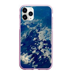 Чехол iPhone 11 Pro матовый Небо Земли - star dust, цвет: 3D-розовый