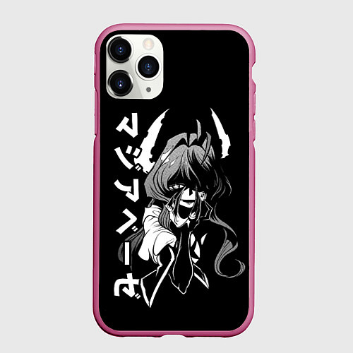 Чехол iPhone 11 Pro матовый Утена-чан - Становясь волшебницей / 3D-Малиновый – фото 1