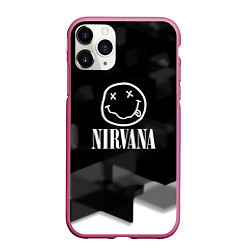 Чехол iPhone 11 Pro матовый Nirvana текстура рок