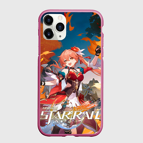 Чехол iPhone 11 Pro матовый Гуйнайфэнь из Хонкая / 3D-Малиновый – фото 1