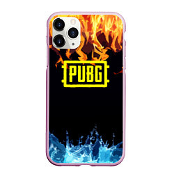 Чехол iPhone 11 Pro матовый PUBG online битва огня и льда