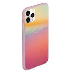 Чехол iPhone 11 Pro матовый Радужные переходы градиент, цвет: 3D-розовый — фото 2