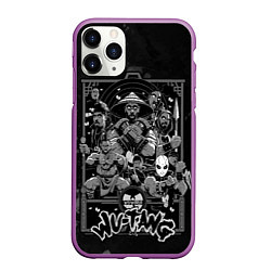 Чехол iPhone 11 Pro матовый Wu tang monks