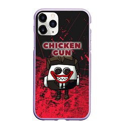 Чехол iPhone 11 Pro матовый Chicken gun clown