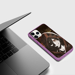 Чехол iPhone 11 Pro матовый Зак Фостер из Ангела кровопролития, цвет: 3D-фиолетовый — фото 2