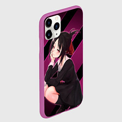 Чехол iPhone 11 Pro матовый Кагуя из Kaguya sama wa Kokurasetai, цвет: 3D-фиолетовый — фото 2