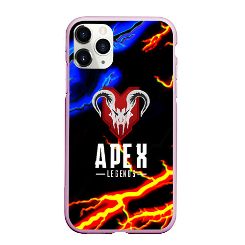 Чехол iPhone 11 Pro матовый Apex legens storm / 3D-Розовый – фото 1