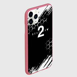 Чехол iPhone 11 Pro матовый Destiny абстракция краски рпг, цвет: 3D-малиновый — фото 2