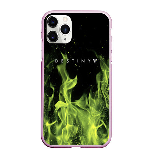 Чехол iPhone 11 Pro матовый Destity огненный стиль / 3D-Розовый – фото 1