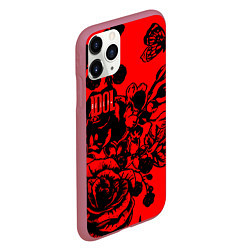 Чехол iPhone 11 Pro матовый Билли Айдол rock rose band, цвет: 3D-малиновый — фото 2