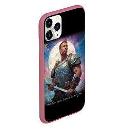 Чехол iPhone 11 Pro матовый William Glen Harold Billy Herrington Guchi-muchi, цвет: 3D-малиновый — фото 2