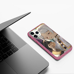 Чехол iPhone 11 Pro матовый Sousou no Frieren Фрирен Ферн, цвет: 3D-малиновый — фото 2