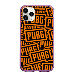 Чехол iPhone 11 Pro матовый PUBG pattern game, цвет: 3D-фиолетовый