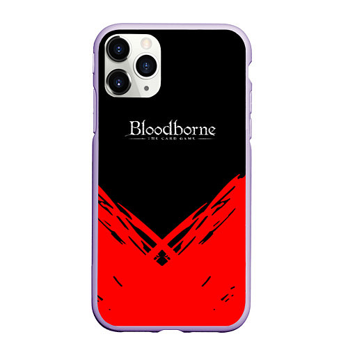 Чехол iPhone 11 Pro матовый Bloodborne souls краски / 3D-Светло-сиреневый – фото 1