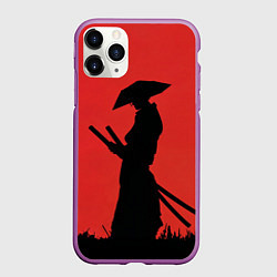 Чехол iPhone 11 Pro матовый Девушка ронин