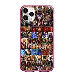 Чехол iPhone 11 Pro матовый Портреты всех героев