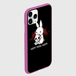Чехол iPhone 11 Pro матовый Хищный кролик, цвет: 3D-фиолетовый — фото 2