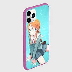 Чехол iPhone 11 Pro матовый Кирино Косака из OreImo, цвет: 3D-фиолетовый — фото 2