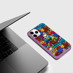 Чехол iPhone 11 Pro матовый Dream love party, цвет: 3D-фиолетовый — фото 2
