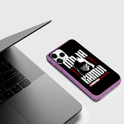 Чехол iPhone 11 Pro матовый Ninja Kamui Revenge controls you, цвет: 3D-фиолетовый — фото 2