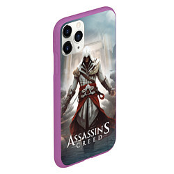 Чехол iPhone 11 Pro матовый Assassins creed poster game, цвет: 3D-фиолетовый — фото 2