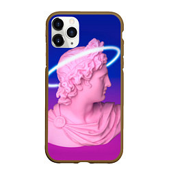 Чехол iPhone 11 Pro матовый Vaporwave neon, цвет: 3D-коричневый