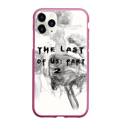 Чехол iPhone 11 Pro матовый The Last of Us цикады элли / 3D-Малиновый – фото 1