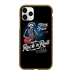 Чехол iPhone 11 Pro матовый Rock and roll - punk