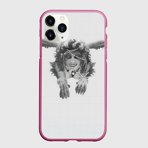 Чехол iPhone 11 Pro матовый Сфинкс dragons dogma 2 / 3D-Малиновый – фото 1