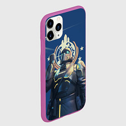 Чехол iPhone 11 Pro матовый Вступай в адские десантники, цвет: 3D-фиолетовый — фото 2