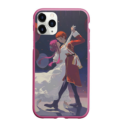 Чехол iPhone 11 Pro матовый Sousou no Frieren Fern Stark Love dance / 3D-Малиновый – фото 1