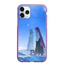 Чехол iPhone 11 Pro матовый Sousou no Frieren Fern Stark Kraft, цвет: 3D-фиолетовый