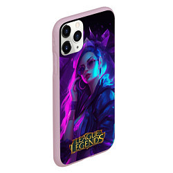 Чехол iPhone 11 Pro матовый League of Legends Kaisa Kda style, цвет: 3D-розовый — фото 2