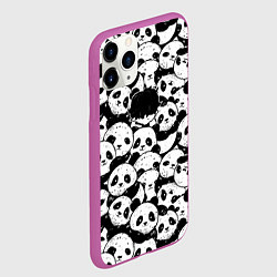 Чехол iPhone 11 Pro матовый Выходной господина злодея с пандами, цвет: 3D-фиолетовый — фото 2
