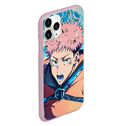 Чехол iPhone 11 Pro матовый Юдзи Итадори из Jujutsu Kaisen, цвет: 3D-розовый — фото 2