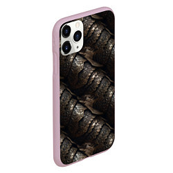 Чехол iPhone 11 Pro матовый Классическая старая броня текстура, цвет: 3D-розовый — фото 2