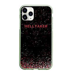 Чехол iPhone 11 Pro матовый Helltaker демоны, цвет: 3D-салатовый