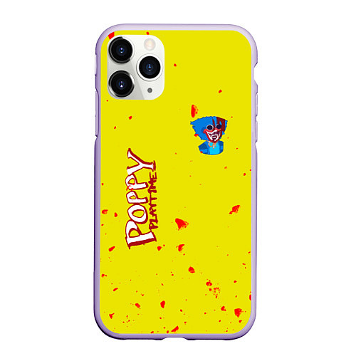 Чехол iPhone 11 Pro матовый Poppy Playtime Хагги Вагги монстр / 3D-Светло-сиреневый – фото 1