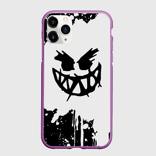 Чехол iPhone 11 Pro матовый Pyrokinesis Левый Баттл / 3D-Фиолетовый – фото 1