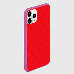 Чехол iPhone 11 Pro матовый Алый арлекин, цвет: 3D-фиолетовый — фото 2