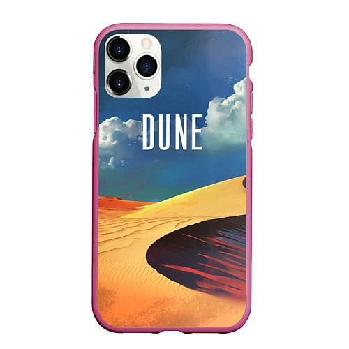 Чехол iPhone 11 Pro матовый Sands - Dune / 3D-Малиновый – фото 1