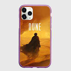 Чехол iPhone 11 Pro матовый Дюна - пустыня, цвет: 3D-фиолетовый