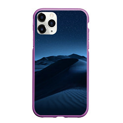 Чехол iPhone 11 Pro матовый Дюна - звездное небо, цвет: 3D-фиолетовый