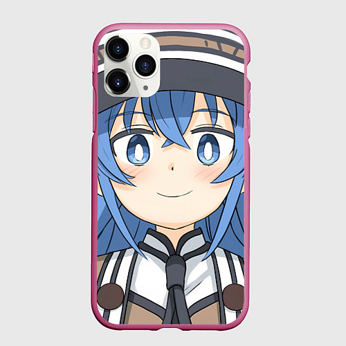 Чехол iPhone 11 Pro матовый Реинкарнация Безработного Roxy Megurdia smile / 3D-Малиновый – фото 1
