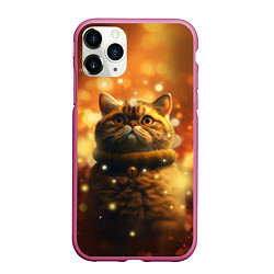 Чехол iPhone 11 Pro матовый Толстый кот - Экзот, цвет: 3D-малиновый